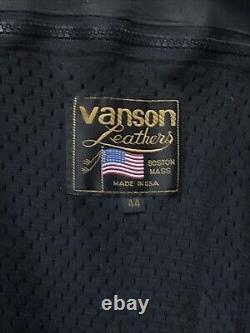 Vintage Vanson All-Star Motorcycle jacket suit size 44 Great for Motor Sports