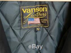 Vintage Vanson Hardcore Highwayman Competition Weight Motorcycle Jacket 42