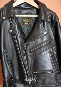 Vintage Vanson Hardcore Highwayman Competition Weight Motorcycle Jacket 42