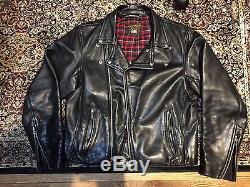 Vintage Vanson Leather Motorcycle Jacket 42