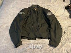 Vintage Vanson Leathers Night Falcon Motorcycle Jacket Size Large Black USA