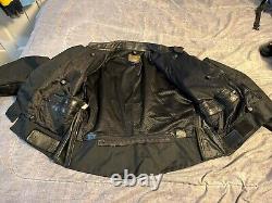 Vintage Vanson Leathers Night Falcon Motorcycle Jacket Size Large Black USA