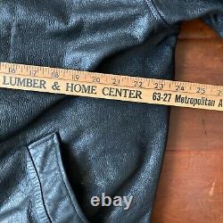 Vintage WILSONS Leather Biker Black Leather Thinsulate Jacket Men's Large