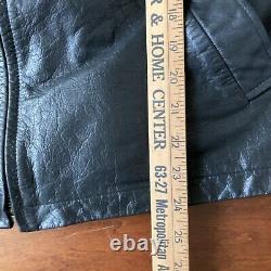 Vintage WILSONS Leather Biker Black Leather Thinsulate Jacket Men's Large