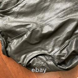 Vintage WILSONS Leather Biker Black Leather Thinsulate Jacket Men's Large