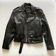 Vintage WILSONS Leather Jacket Black Thick Heavy Thinsulate Motorcycle Biker