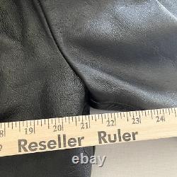 Vintage WILSONS Leather Jacket Black Thick Heavy Thinsulate Motorcycle Biker