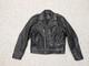 Vintage WILSON motorcycle jacket M black leather 42 open road 1990s biker