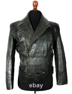 Vintage WW2 German Leather Luftwaffe Jacket 38 Small