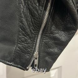 Vintage Walter Dyer Leather Motorcycle Jacket Cafe Racer 54 L XXL Heavy Cowhide