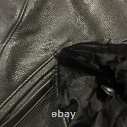 Vintage Walter Dyer Leather Motorcycle Jacket Cafe Racer 54 L XXL Heavy Cowhide