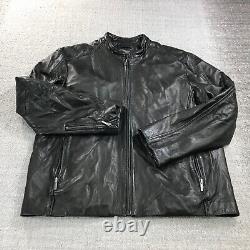 Vintage Wilson Leather Jacket Mens Extra Large Moto Biker Thinsulate Lined A5