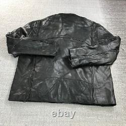 Vintage Wilson Leather Jacket Mens Extra Large Moto Biker Thinsulate Lined A5