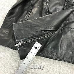 Vintage Wilson Leather Jacket Mens Extra Large Moto Biker Thinsulate Lined A5