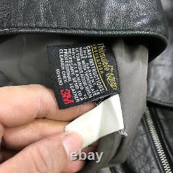 Vintage Wilson Leather Jacket Mens Extra Large Moto Biker Thinsulate Lined A5