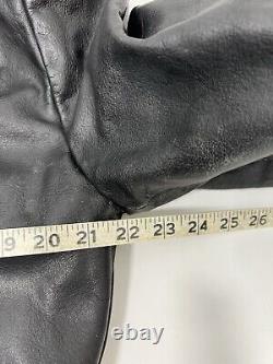 Vintage Wilson's Leather Bike Black Thinsulate Belted Jacket Mens Medium