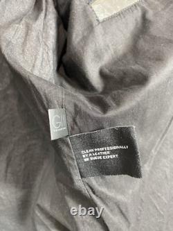 Vintage Wilson's Leather Motorcycle Jacket Men's XL Brown Distressed Patches Zip