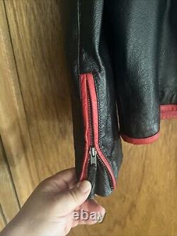 Vintage Wilson's leather Racing Motorcycle Jacket XL