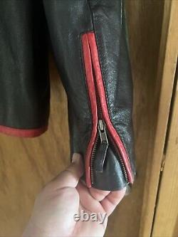 Vintage Wilson's leather Racing Motorcycle Jacket XL
