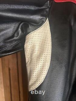 Vintage Wilson's leather Racing Motorcycle Jacket XL