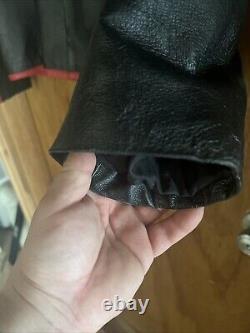 Vintage Wilson's leather Racing Motorcycle Jacket XL