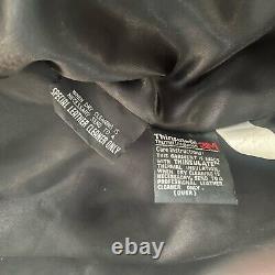 Vintage Wilsons Classic Black Leather Motorcycle Moto Biker Jacket Mens L