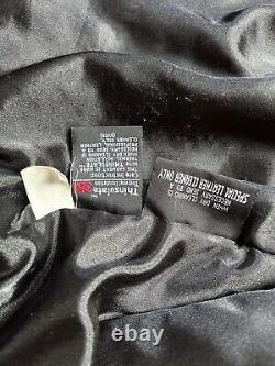 Vintage Wilsons Leather Biker Jacket Black Unisex, XS belted Heavy Thinsulate