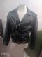 Vintage Wilsons Leather Classic Style Black Biker Motorcycle Jacket Large
