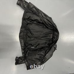 Vintage Wilsons Leather Motorcycle Jacket Black Belted Thinsulate Biker Mens M