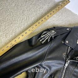 Vintage Wilsons Leather Motorcycle Jacket Medium 44 Perfecto Punk Ramones Moto