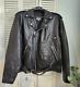 Vintage Wilsons Leather Motorcycle Jacket Thinsulate Men's size XXL Black EUC