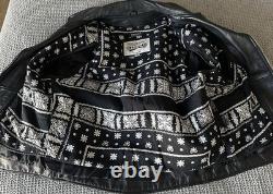 Vintage Wilsons Open Road Black Leather Motorcycle Moto Biker Jacket Size Medium