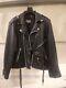 Vintage Wilsons Road Leather Motorcycle Biker Cafe Racer Jacket Coat Mens XL
