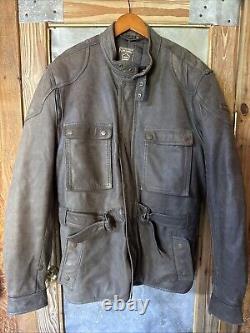 Vintage XXL Hein Gericke Vented Brown Leather Lined Jacket