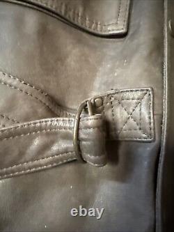 Vintage XXL Hein Gericke Vented Brown Leather Lined Jacket