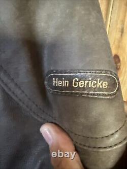 Vintage XXL Hein Gericke Vented Brown Leather Lined Jacket
