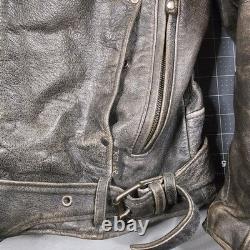 Vintage Xpert Leather Jacket Large Armor Harley Made With Kevlar Insulated Read