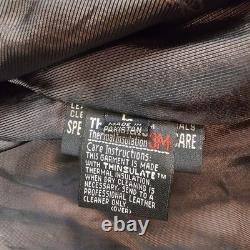 Vintage Xpert Leather Jacket Large Armor Harley Made With Kevlar Insulated Read