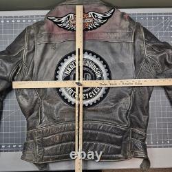 Vintage Xpert Leather Jacket Large Armor Harley Made With Kevlar Insulated Read