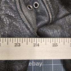 Vintage Xpert Leather Jacket Large Armor Harley Made With Kevlar Insulated Read