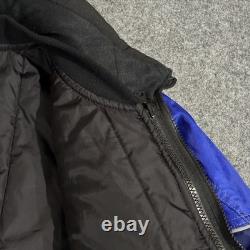 Vintage Yamaha Team Race Zip Jacket Blue Mens Size M Motorcycle Motocross