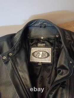 Vintage Z1R Jacket Men's 50 Black Leather Motorcycle Jacket