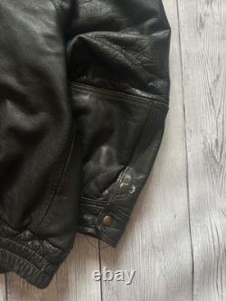 Vintage diesel leather jacket mens large
