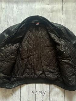Vintage diesel leather jacket mens large