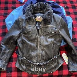 Vintage harley davidson Leather Jacket With Removable Inner Liner