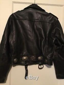 Vintage harley davidson womens leather jacket