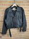 Vintage leather motorcycle perfecto style zup jacket size large 80s 90s