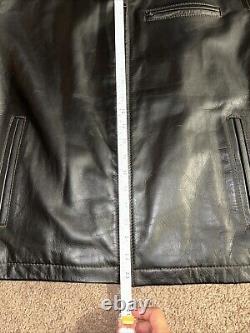 Vintage levi's genuine leather jacket Men's L