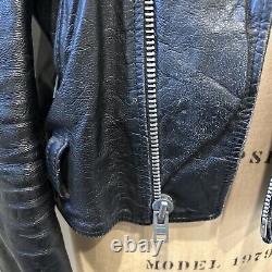 Vintage open road leather motorcycle jacket Size 38