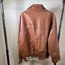 Vintage paolo gucci geniue leather jacket